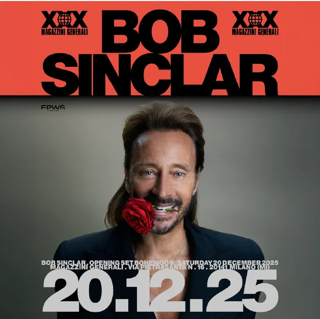 BOB SINCLAR MAGAZZINI 20 DIC 25
